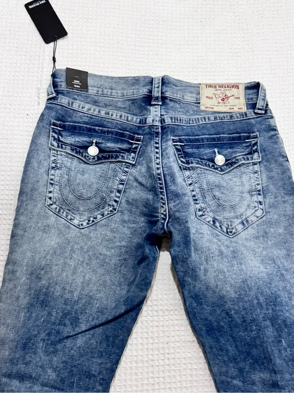 True Religion Men’s Light Blue Washed Jeans 34